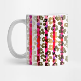 Colourful gradient unique flowers leopard stripes abstract modern 253 Pattern Mug